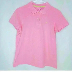Lilly Pulitzer Women’s Short Sleeve Pink Island Polo Size M